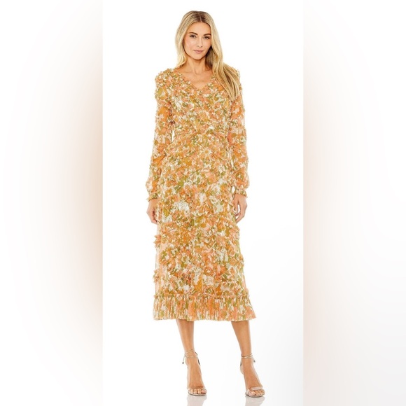 Mac Duggal Dresses & Skirts - Mac Duggal 8134 Cutout Back Lattice Ruffle Dress